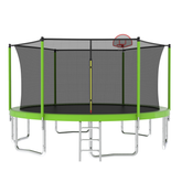 AISU 14FT for Kids Children with Safety Enclosure Net Outdoor Backyards Large Recreational Trampoline