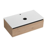 AISU 36"(35-7/16") Wall-Mounted Bathroom Vanity & 1-Soft-Close Drawer (Excluding Sink)