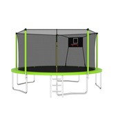 AISU 14FT Trampoline for Kids and Adults with Net, Outdoor Recreational Trampolines for Family