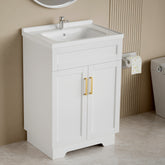 Meuble-lavabo de salle de bain AISU avec lavabo en céramique