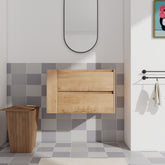 AISU 30" Wall Mounting Bathroom Vanity, Soft Close Drawer(Only Vanity, Without Basin)