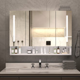 AISU 39x28" Modern Aluminium Bathroom Cabinets with LED Lights