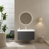 Meuble-lavabo sous plan de 36 po, couleur grise
