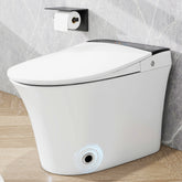 AISU Smart Toilet with Foot Sensor Flush, Blue Night Light, White