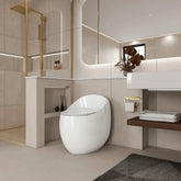 AISU One-Piece 1.28 GPF Single Flush Egg Shape Toilet