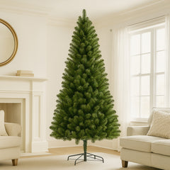 7FT Unlit Artificial Christmas Tree with 775 Tips for Indoor Home Decoration
