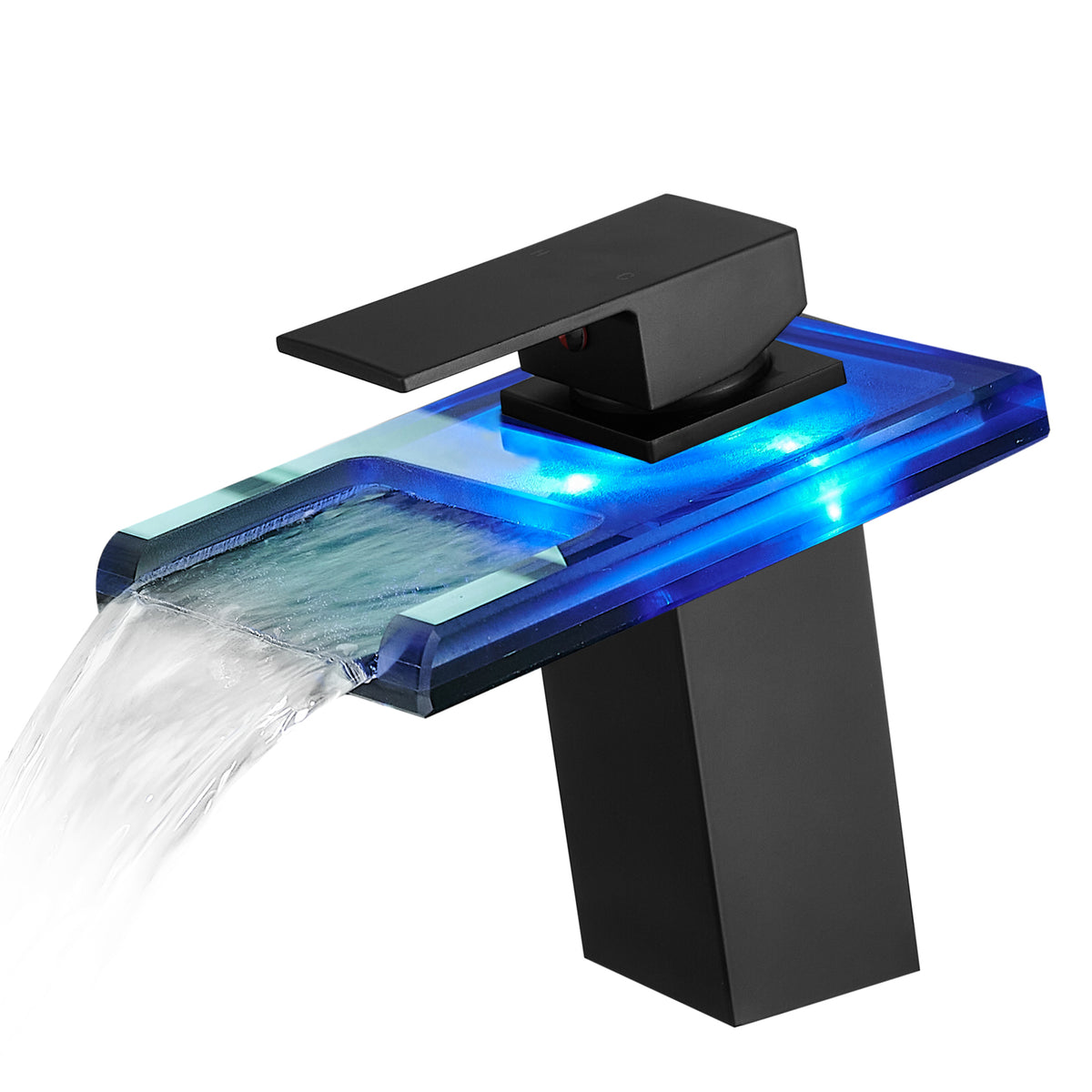 AISU Bathroom Sink Faucet LED Light 3 Colors Changing