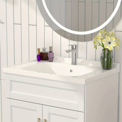 Meuble-lavabo de salle de bain AISU avec lavabo en céramique
