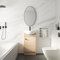 AISU 18" Freestanding Small Bathroom Vanity With Sink