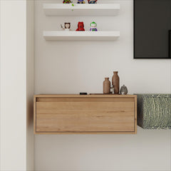 AISU Contemporary 30" Bathroom Cabinet with Soft Close Drawer in Imitative Oak Finish - Excluding Sink