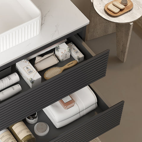 36" Floating Bathroom Vanity with Vessel Sink