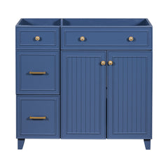 AISU 36" Blue Bathroom Vanity(Sink not included)