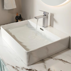 Robinet de lavabo de salle de bain à poignée unique certifié CUPC AISU 7,11 po