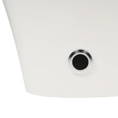 AISU Smart Toilet with Foot Sensor Flush, Blue Night Light, White