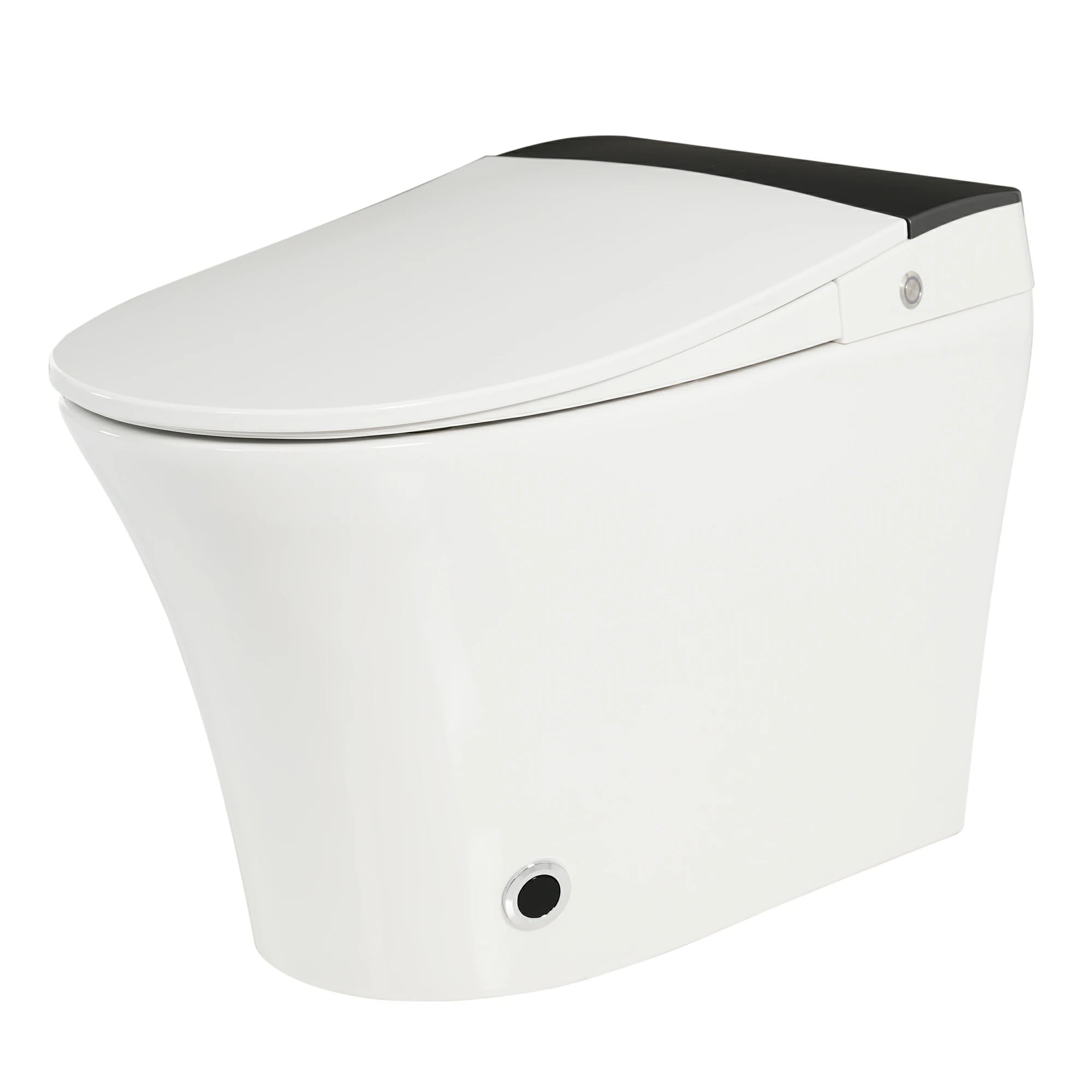 AISU Smart-Toilette mit Fußsensor-Spülung, blauem Nachtlicht, weiß