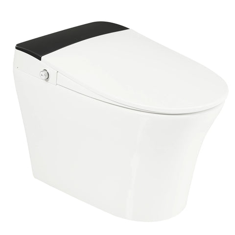 AISU Smart-Toilette mit Fußsensor-Spülung, blauem Nachtlicht, weiß