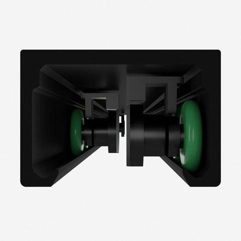 Porte de douche coulissante double avec cadre en aluminium 56-60"x70", porte coulissante de salle de bain avec verre trempé transparent de qualité supérieure de 8 mm (5/16"), finition noir mat