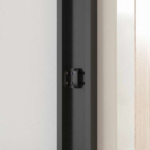 Porte de douche coulissante double avec cadre en aluminium 56-60"x70", porte coulissante de salle de bain avec verre trempé transparent de qualité supérieure de 8 mm (5/16"), finition noir mat