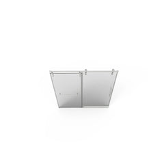56"-60"W x 76"H Frameless Sliding Shower Door, Premium 5/16"(8mm) Thick Tempered Glass, Brushed Nickel Finished With Buffer