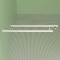 AISU 56-60"x70" Aluminum Frame Double Sliding Shower Door,Bypass Bathroom Sliding Door with Premium 5/16" (8mm) Clear Tempered Glass, Chrome Hardware Sliding Glass Shower Enclosure,Chrome Finished
