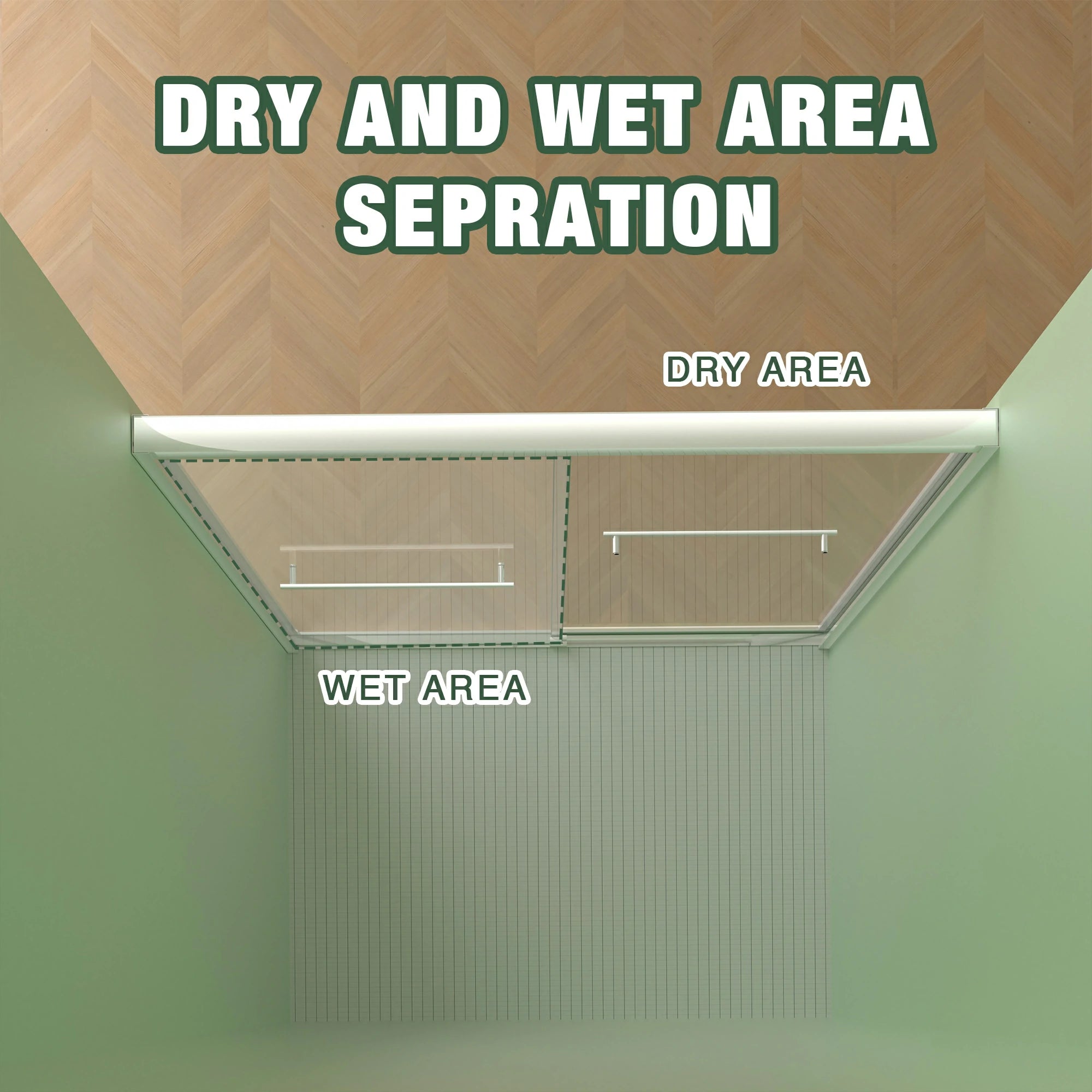 AISU 56-60"x70" Aluminiumrahmen, doppelte Schiebetür für Dusche, Bypass-Schiebetür für Badezimmer mit hochwertigem 5/16" (8 mm) klarem gehärtetem Glas, Chrombeschläge, Schiebetür aus Glas, verchromt