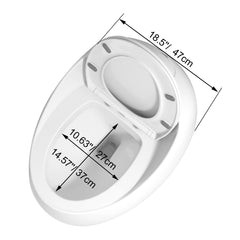 AISU One-Piece 1.28 GPF Single Flush Egg Shape Toilet