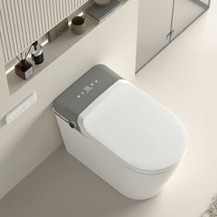 AISU Smart Bidet Toilet with Remote Control.Raised Tankless Toilet with LED Display