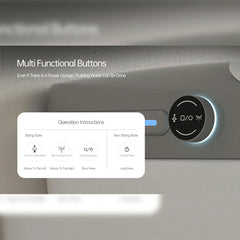 AISU Smart Bidet Toilet with Remote Control.Raised Tankless Toilet with LED Display