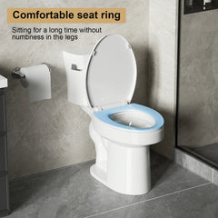 AISU 1.28 GPF Tornado Flush Two-piece Toilet for bathrooms, Gloss White