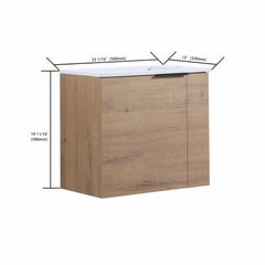 AISU 22" Bathroom Vanity with Sink for Small Bathroom