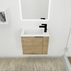 AISU 22" Bathroom Vanity with Sink for Small Bathroom