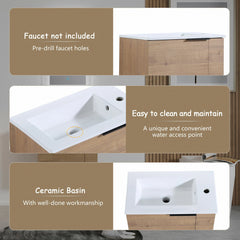 AISU 22" Bathroom Vanity with Sink for Small Bathroom