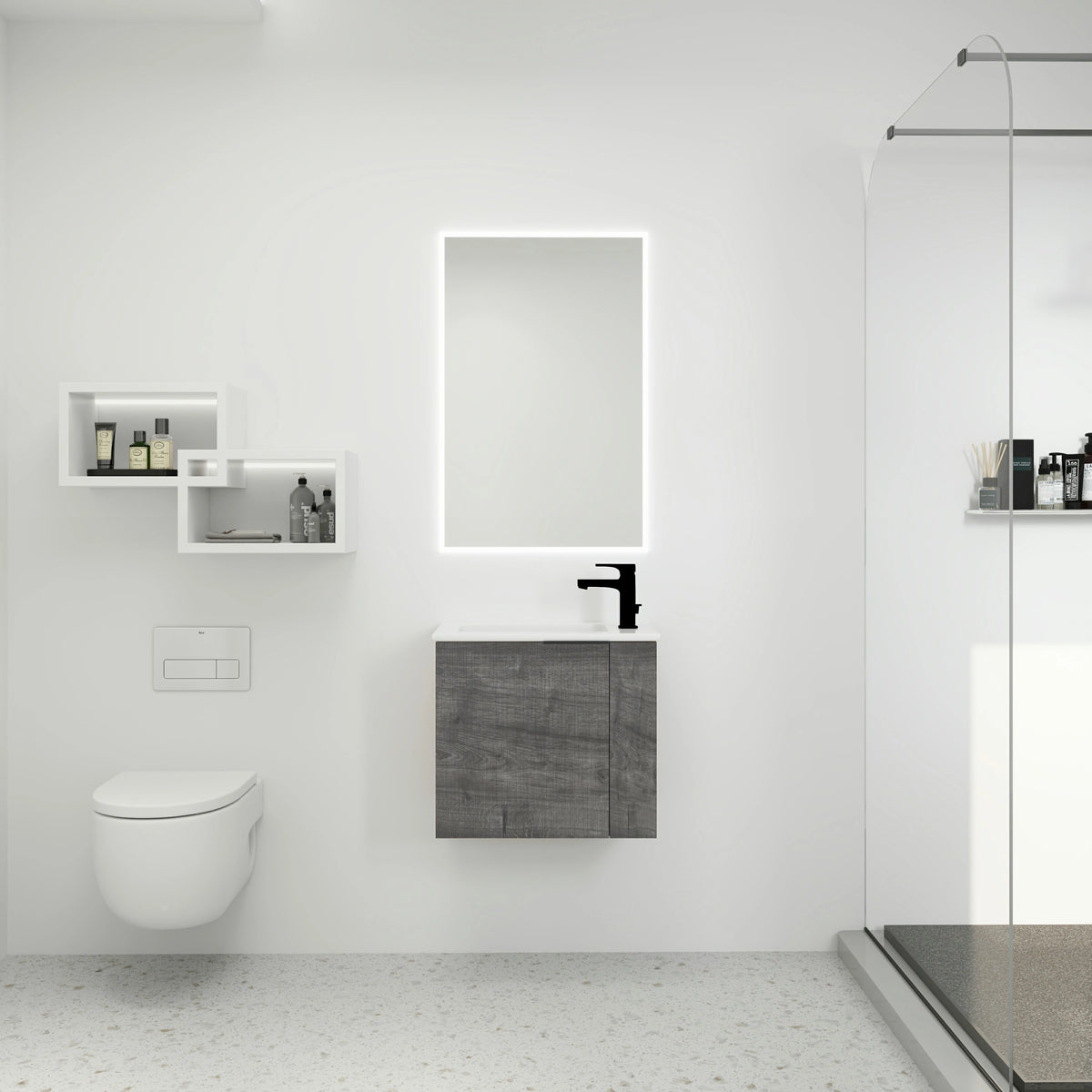 AISU 22" Bathroom Vanity with Sink for Small Bathroom