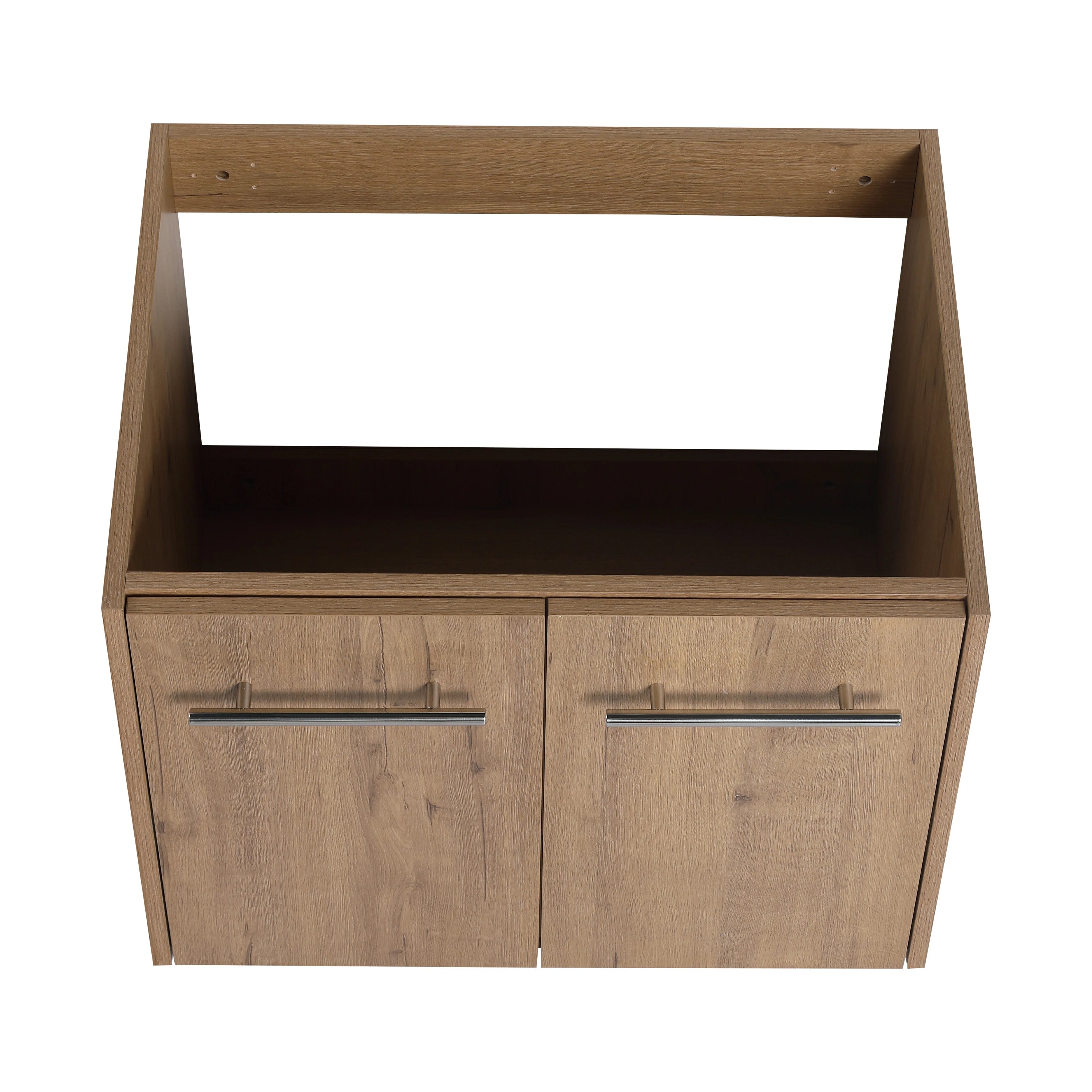 AISU Badezimmerschrank mit Waschbecken, Türen mit sanfter Schließung, schwimmendes Montagedesign, für kleine Badezimmer