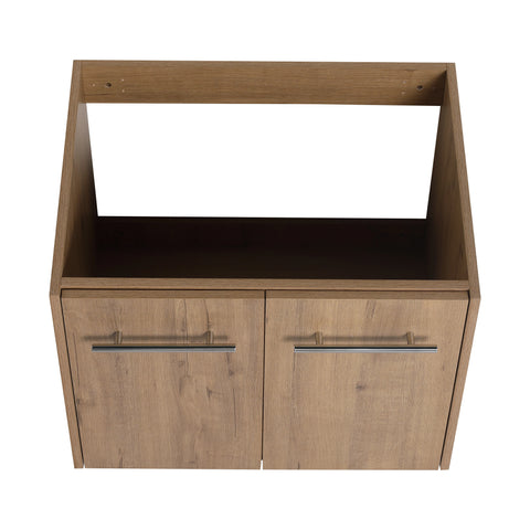 AISU Badezimmerschrank mit Waschbecken, Türen mit sanfter Schließung, schwimmendes Montagedesign, für kleine Badezimmer