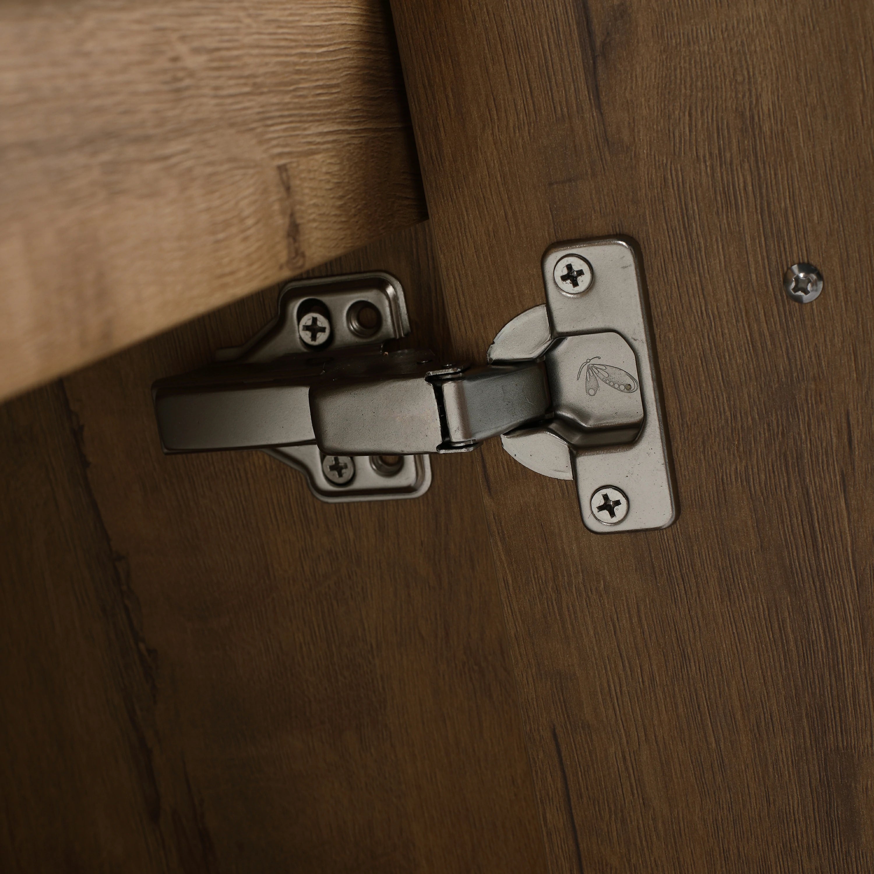 AISU Badezimmerschrank mit Waschbecken, Türen mit sanfter Schließung, schwimmendes Montagedesign, für kleine Badezimmer