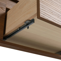 AISU Modern Brown Ebony 60 Inch Wall-Mounted Bathroom Vanity with Resin Sink and Soft Close Drawer