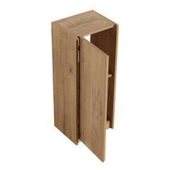 AISU 30" Modern Wall-Mounted Bathroom Vanity with Resin Sink and Side Cabinet, Imitative Oak
