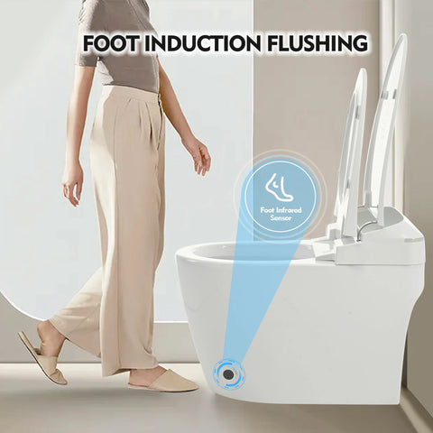 AISU Smart-Toilette mit beheiztem Sitz, einteilig, Weiß