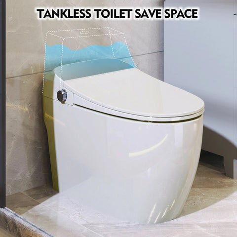 AISU Smart-Toilette mit beheiztem Sitz, einteilig, Weiß