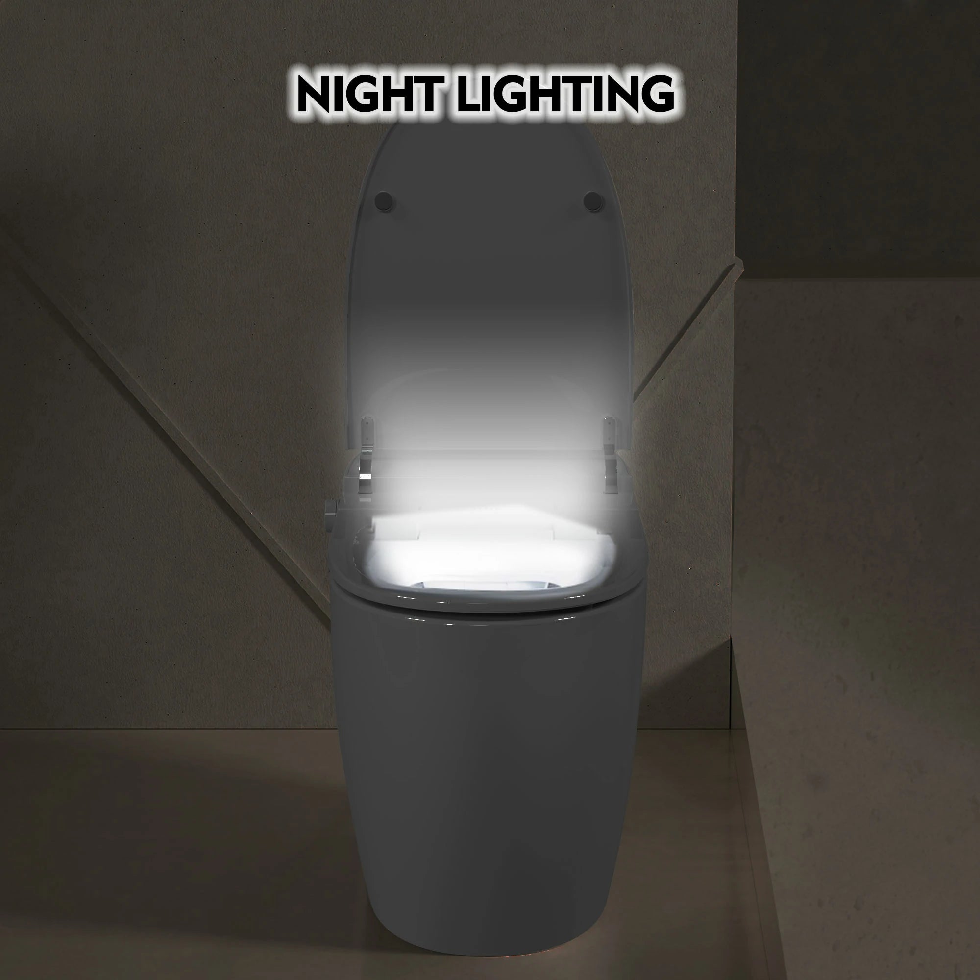 AISU Smart-Toilette mit beheiztem Sitz, einteilig, Weiß