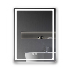 Miroir de salle de bain à LED de 31 pouces, rétroéclairé avec système antibuée