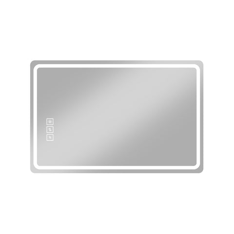 AISU Modern Bathroom Mirror with LED Lights, Horizontal/Vertical